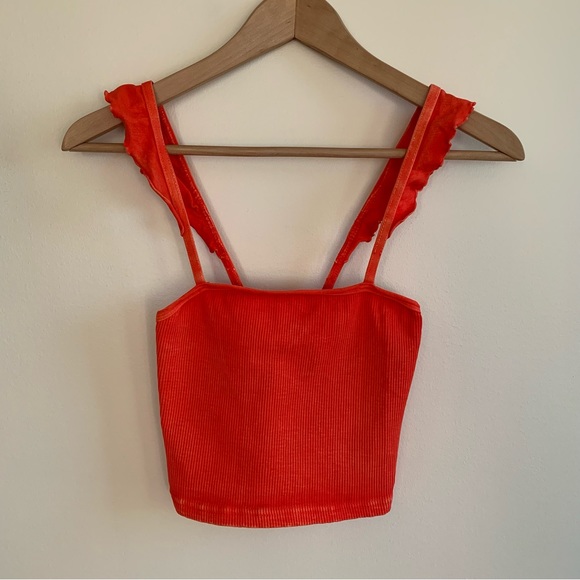 FREE PEOPLE Happiness Runs Flirty Crop Tank - Picture 3 of 6